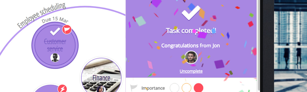 Remote workers can connect with colleagues in DropTask