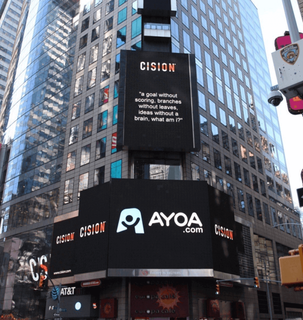 Ayoa | Can you solve Ayoa’s Times Square Riddle?