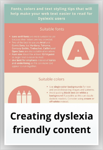 How to create dyslexia friendly content