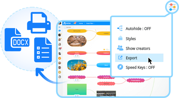 Export your mind maps