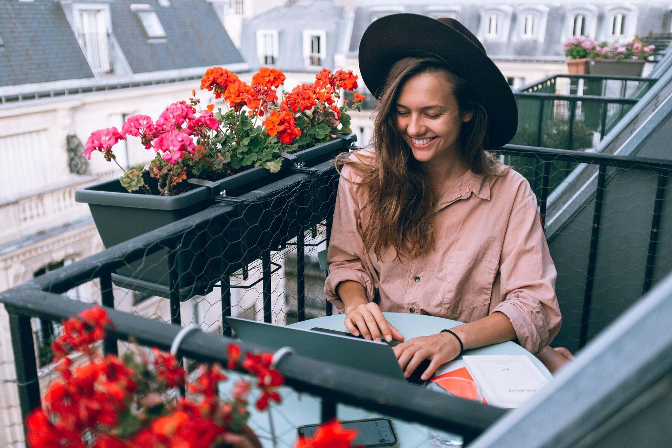 work from home balcony