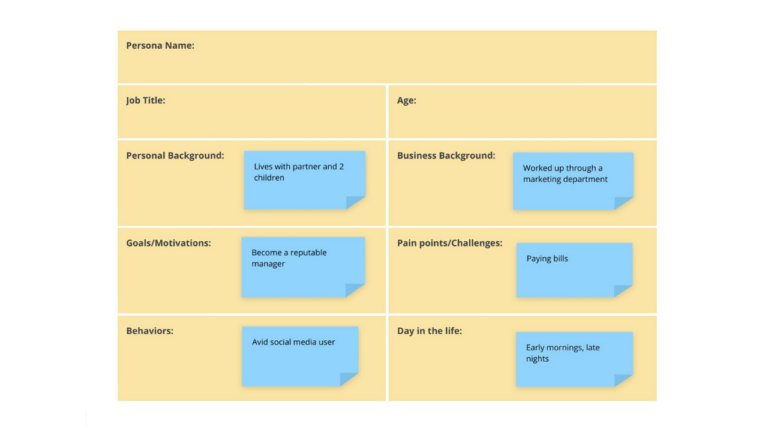 Buyer Persona template image