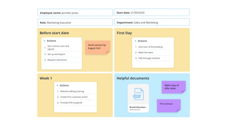 Employee Onboarding template image