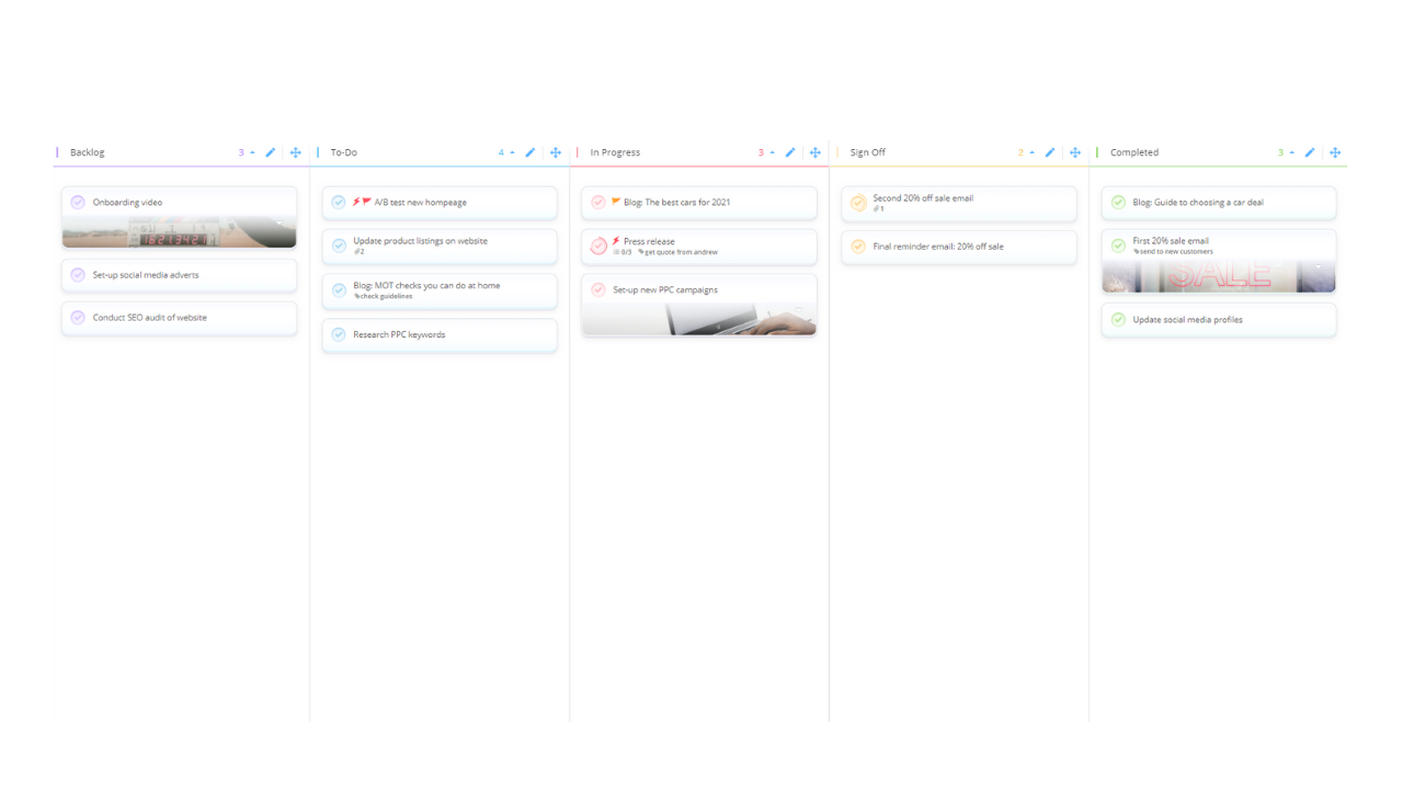 Ayoa | Kanban Board template