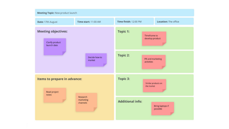 Meeting Agenda template image