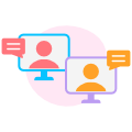 Holding meetings icon
