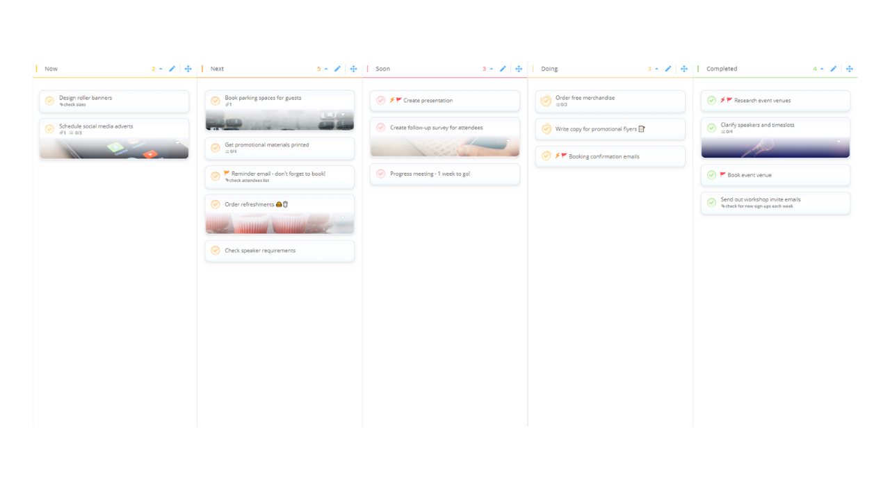 Ayoa | Now, Next, Soon template