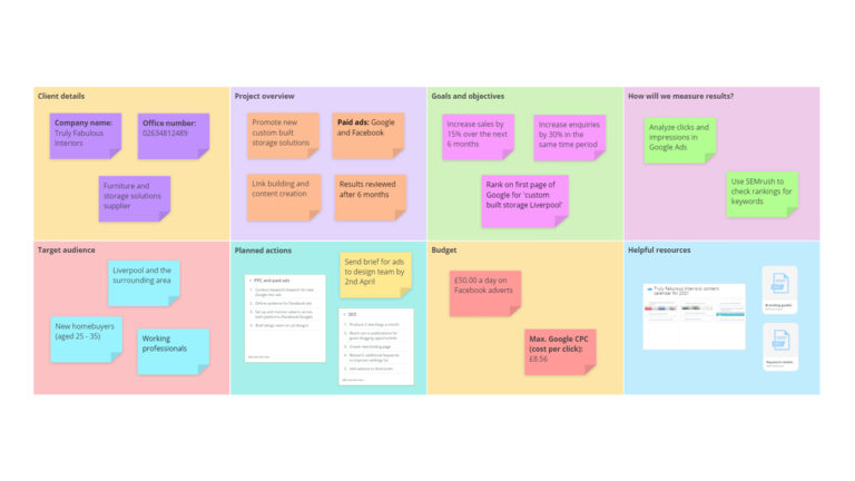 Client Project Brief template image