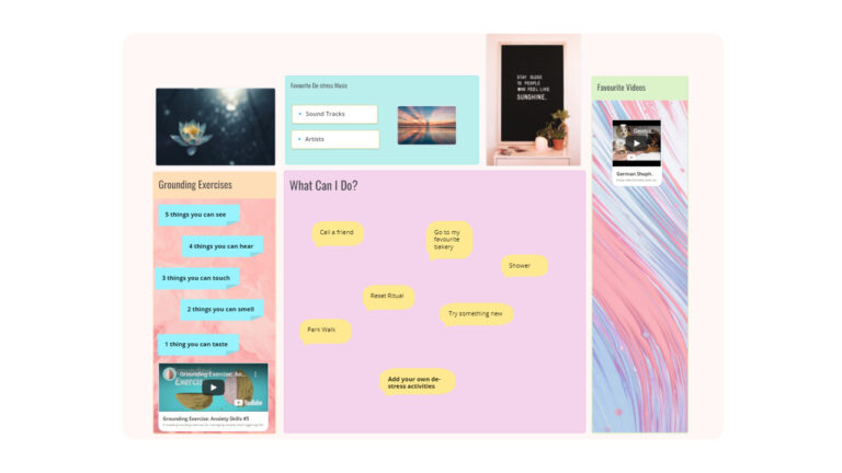 De-Stress Whiteboard Template image