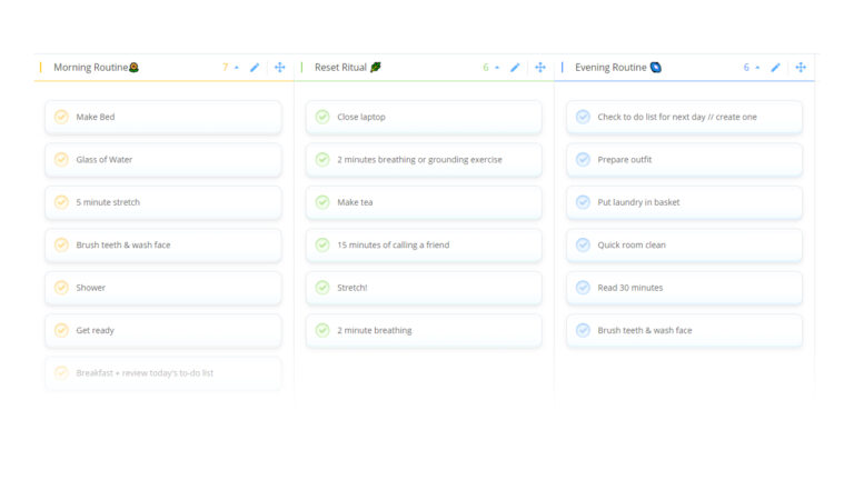 My Routines Template image