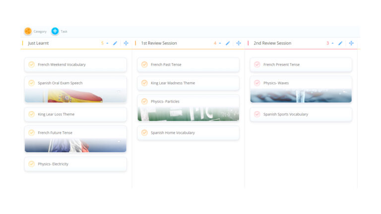 Spaced Repetition Taskboard image