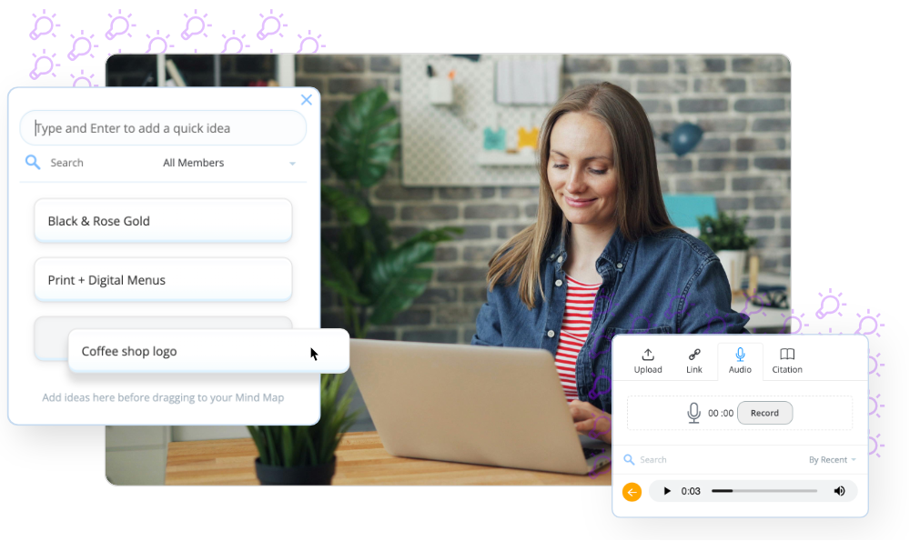 Ayoa's Idea Bank and Audio Notes