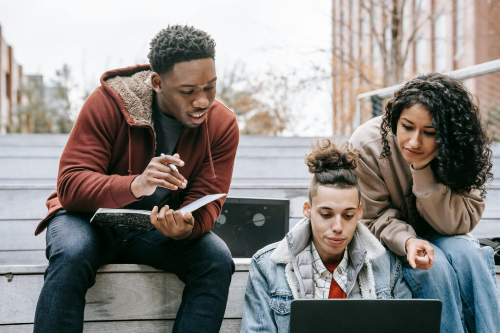 Students studying with ayoa